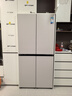 美的（Midea）首創(chuàng  )45cm超薄嵌入餐邊柜家用客廳冰箱左餐右廚大容量底部散熱十字四開(kāi)門(mén)國家補貼BCD-427WUSGPZM 曬單實(shí)拍圖