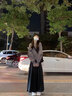 班尼路裙子女半身裙女裝2025秋冬新款垂順軟糯寬松大擺遮胯A字版中長(cháng)裙 燕麥#純色 【柔軟親膚】 S 曬單實(shí)拍圖