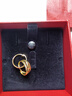 周六福足金999簡(jiǎn)約黃金耳環(huán)女送媽媽耳飾計價(jià)AA090834 一對 約3.67g  曬單實(shí)拍圖