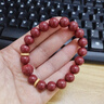 豆蔻時(shí)光10mm高含量紫金砂朱砂手串古法銀吉祥紋貔貅本命年手鏈男女款 曬單實(shí)拍圖