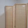 煦悅移動(dòng)屏風(fēng)玄關(guān)隔斷臥室客廳酒店賓館折疊家用屏風(fēng)現代簡(jiǎn)約移動(dòng)竹簾 高1.8米X寬0.4米一扇 曬單實(shí)拍圖