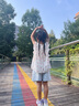 巴拉巴拉童裝兒童牛仔套裝女童時(shí)髦甜酷兩件套純棉秋裝休閑小童潮 牛仔淺藍88101 120 曬單實(shí)拍圖