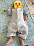 巴厘小豬新生兒嬰兒衣服a類純棉初生兒四季長袖空調(diào)服睡衣春季寶寶連體衣 月光銀   73cm 曬單實拍圖