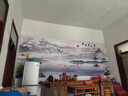席精靈中式山水畫(huà)8D客廳電視背景墻壁布花鳥(niǎo)3d立體壁畫(huà)影視墻布2025新款 膚感絲絨布 曬單實(shí)拍圖