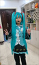 搭啵兔初音未來(lái)衣服MIKU公式服cos服兒童女初音cosplay服裝未來(lái)二次元 白銀漆皮原版衣服套裝+耳機頭飾+假發(fā)+發(fā)網(wǎng) XXS（50-70斤）（130-140cm） 曬單實(shí)拍圖
