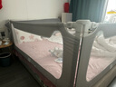 湯米媽媽（Tommy&Kids）床圍欄護(hù)欄寶寶防摔防護(hù)欄嬰兒圍擋床邊擋板床上安全床欄 A2-城堡灰 Tom 2.0米（單面裝） 曬單實拍圖