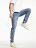 杰克·瓊斯（JACK&JONES）秋潮流紐扣腰頭水洗磨白做舊抓痕彈力修身牛仔長褲男225132135 E39中藍(lán)牛仔 常規(guī) 36 185 W36/L32 曬單實(shí)拍圖