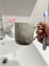 陶瓷漱口杯一家三口刷牙杯一家四口漱口杯情侶牙刷杯家庭套裝牙缸 陶瓷漱口杯【漸變灰】1個(gè)裝 曬單實(shí)拍圖