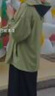 蕉下（beneunder）啞光黑膠抗熱涼感寬松原紗防曬衣女AL41724漫野綠XF 曬單實(shí)拍圖