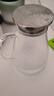 青蘋(píng)果冷水壺涼水壺硼硅耐熱玻璃冷熱水壺嘟嘟壺1.8L大容量家用飯店通用 曬單實(shí)拍圖