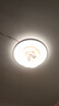 歐普（OPPLE）奶油風LED吸頂風扇燈吊扇燈臥室搖頭全光譜可定時遙控包安裝 風悅 曬單實拍圖