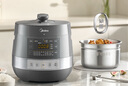 美的（Midea）【國家補貼】0涂層精鋼厚釜電壓力鍋5L雙膽全自動智能預(yù)約家用煲湯煮飯電飯煲C5856G高壓鍋4-6人 曬單實拍圖