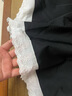品彩（PinCai）短褲女蕾絲花邊冰絲休閑短褲夏季松緊腰直筒外穿短褲P52X142 曬單實(shí)拍圖