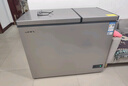 新飛（Frestec）228升減霜大冷凍小冷藏保鮮冰柜家用雙溫雙箱一級(jí)節(jié)能臥式冷柜以舊換新BCD-228KAT/L 曬單實(shí)拍圖