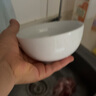 九風窯景德鎮(zhèn)高溫白瓷碗盤碗碟套裝碗具飯碗湯碗面碗斗笠碗吃飯碗餐具 4.5英寸高溫白瓷羅漢碗 曬單實拍圖