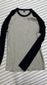 優(yōu)衣庫女裝柔軟羅紋撞色圓領(lǐng)T恤/長(cháng)袖插肩袖內搭25秋冬新款481438 69 藏青色 S /155/80A 曬單實(shí)拍圖