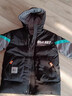 G.DUCKKIDS品牌童裝男童冬裝外套秋冬款加絨加厚兒童派克服男孩冬季保暖衣服 黑綠 130 曬單實(shí)拍圖