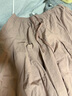 無(wú)印良品（MUJI）IDEE 女式 平紋 寬版褲 褲子女款休閑褲女裝裙褲 闊腿褲 夏季 煙熏粉色 均碼 曬單實(shí)拍圖