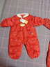 巴拉巴拉童裝寶寶羽絨連體衣新生兒衣服嬰兒2025春裝哈衣爬服紅色拜年服 紅色調00366-灰鴨絨 73 cm充絨量74g 曬單實(shí)拍圖