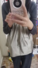 綠菲爾防輻射服孕婦裝吊帶孕婦防輻射衣服上班肚兜銀纖維內穿大碼防輻射 C款時(shí)尚V領(lǐng) L 曬單實(shí)拍圖