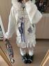 衣品元外套女甜酷風(fēng)2025秋冬季新款美式復古高街寬松百搭風(fēng)毛領(lǐng)衛衣開(kāi)衫 白色 M （90-105斤） 曬單實(shí)拍圖