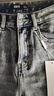 森馬（Semir）牛仔褲女做舊復古風(fēng)直筒褲個(gè)性街頭秋顯瘦拼接長(cháng)褲103524124013A 曬單實(shí)拍圖