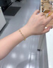 老鳳祥黃金999足金四葉草手鏈女款轉運珠手飾生日禮物送女友老婆紀念日 遇見(jiàn)幸運手鏈 約0.2g【贈銀手鏈】代寫(xiě)賀卡+禮盒 曬單實(shí)拍圖