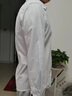羅蒙（ROMON）條紋長(cháng)袖襯衫男士春夏季潮流免燙襯衣商務(wù)休閑外套男上衣服男裝  TW03白色 XL （約120-135斤可穿） 曬單實(shí)拍圖