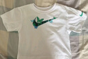 NIKE 耐克童裝女童短袖t恤2025夏季新款蝴蝶印花兒童舒適上衣 曬單實(shí)拍圖