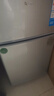 奧克斯小冰箱家用小型迷你冷藏冷凍兩用出租房宿舍用節能省電寢室辦公室電冰箱 【熱賣(mài)款 升級凈化去味】22A126DW銀 曬單實(shí)拍圖