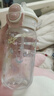 春季高顏值塑料水杯防摔耐高溫吸管杯子雙飲大容量學生男女 粉色 530ml 1個 曬單實拍圖