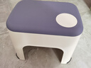 家の物語(yǔ)（KATEI STORY）日本加厚兒童凳塑料凳小矮凳家用浴室防滑凳換鞋凳洗澡洗手間凳子 大號藍色 曬單實(shí)拍圖