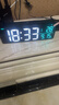 三每WiFi電子時(shí)鐘客廳電視柜臺鐘智能聯(lián)網(wǎng)自動(dòng)對時(shí)桌面大屏農歷日期W1 酷炫黑 曬單實(shí)拍圖