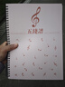 XYBP五線(xiàn)譜本專(zhuān)業(yè)兒童寬距樂(lè )譜a4初學(xué)者練琴筆記本子活頁(yè)加厚空白大間距鋼琴線(xiàn)圈本小學(xué)（3mm） 曬單實(shí)拍圖