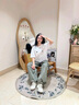 波爾諦奇（BOERDIQI）透氣小白鞋2025新款女厚底板鞋增高百搭戶外運(yùn)動(dòng)休閑鞋 米白色 37 曬單實(shí)拍圖