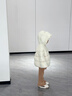 幼歌（YOUGE）嬰幼兒冬季新款三防保暖紅嘴雁羽絨服寶寶連帽面包服潮 米白 90 cm 曬單實(shí)拍圖