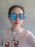 卡仕曼新款太陽(yáng)鏡時(shí)尚眼鏡女墨鏡偏光鏡潮流防曬太陽(yáng)鏡CX3144 N01-藍(lán)色/鎳白框-灰片正鍍藍(lán)REVO 曬單實(shí)拍圖