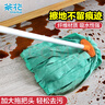 茶花 拖把清潔墩布超細(xì)纖維吸水?dāng)Q水布條拖布拖地神器 綠色* 曬單實(shí)拍圖