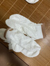 貓人（MiiOW）女士襪子女春夏短筒襪【100%純棉】白色刺繡船襪休閑抑菌女襪4雙 曬單實(shí)拍圖