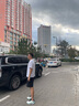 喬丹男鞋跑步鞋悅雨皮面運動鞋青少年革面防水保暖輕便減震跑鞋 象牙白/影青色 42 曬單實拍圖
