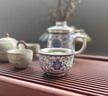 薈云軒高端鎏銀茶杯主人杯一對陶瓷茶盞禮盒裝送禮送長(cháng)輩生日禮物 鎏銀青花蓮韻-迎財杯 禮盒裝 曬單實(shí)拍圖