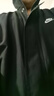 耐克（NIKE）男裝 秋季新款立領(lǐng)拉鏈寬松防風(fēng)保暖長(cháng)袖夾克加絨外套搖粒絨 FZ0657-010 黑色 L 曬單實(shí)拍圖