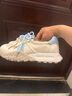 百麗（Belle）靚麗撞色阿甘鞋女2025秋新商場同款舒適透氣休閑鞋E3A1DCA5 米白/藍(lán) 37 (235mm) 曬單實拍圖