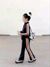 奧特曼童裝女童套裝秋裝新款兒童衣服中小童寶寶時髦插肩袖微喇褲兩件套 藏青色 90 建議80-90cm1歲半-2歲 曬單實拍圖