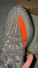 阿迪達(dá)斯Yeezy350夏日透氣男鞋灰橙椰子休閑鞋GW1229 38.5 曬單實(shí)拍圖