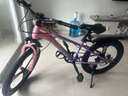 鳳凰山地自行車男女變速山地車碟剎青少年兒童自行車學生單車 星際 粉紫【變速+三刀輪】 22寸【適合130-170cm】 曬單實拍圖