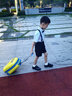 羅蒙男童禮服夏季兒童畢業(yè)演出服幼兒園背帶褲花童 黑色套裝 130 曬單實拍圖