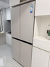 美的（Midea）餐邊柜427零嵌入式冰箱45cm超薄十字四開門除菌三循環(huán)節(jié)能風冷無霜家用超薄電冰箱國家補貼20% BCD-427WUSGPZM月光米 曬單實拍圖