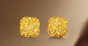 周六福  黃金耳釘女足金爆閃方糖耳飾送女友禮物 計價(jià) 2.23g 曬單實(shí)拍圖