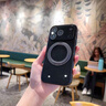 丁域適用蘋(píng)果17promax手機殼新款防摔超薄iphone16pro全包鏡頭帶膜15磁吸充電支架air簡(jiǎn)約情侶保護套 黑色+支架 蘋(píng)果 17 Pro Max 曬單實(shí)拍圖